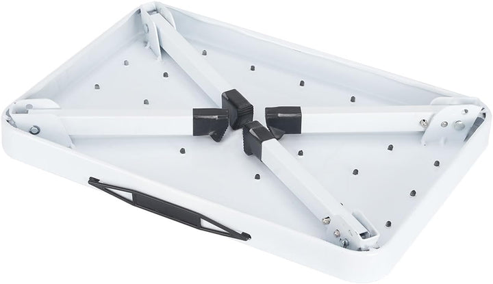 ideoon 2er-Set Stabiler Tritthocker, 150 kg - Stahl, rutschfeste Küchenleiter mit Klappsicherungen,