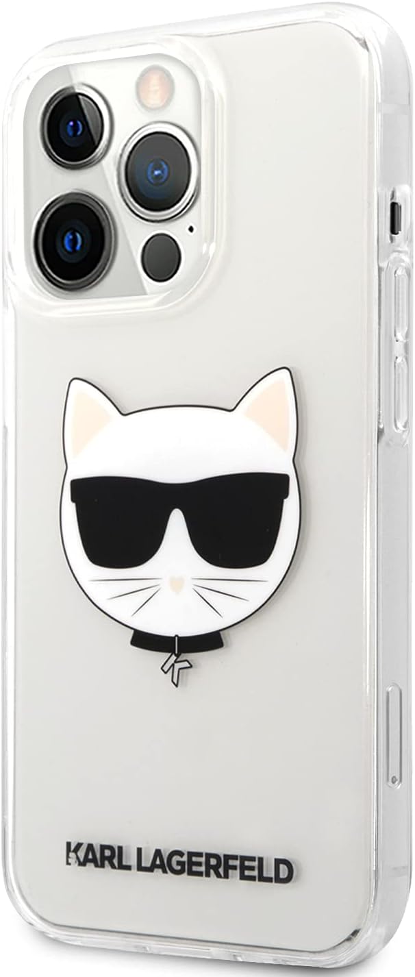 KARL LAGERFELD KLHCP13XCTR Hülle für iPhone 13 Pro Max 6,7" transparent Choupette Head