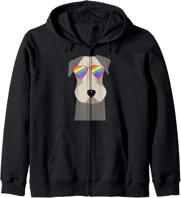 Gay Schnauzer Hund LGBTQ Pride Stuff Teens Regenbogen Kapuzenjacke