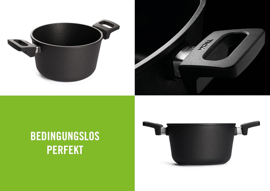 Woll Nowo-Titanium Induktion GussTopf, Andere, 20 cm, Schwarz 20 cm, 12 cm hoch, 3.0 Liter, 20 cm, 1