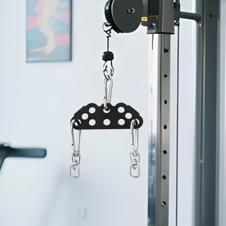 Gym Zubehör Für Kabelzug - Pull-Down Spreader Bar,Verstellbare Doppel Zu Einzel Rollen Adapterplatte