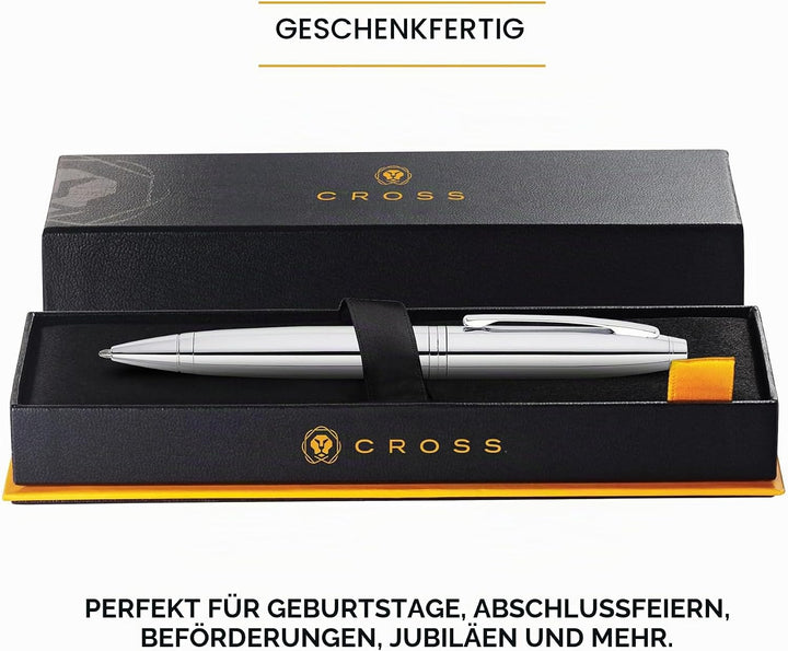 Cross Calais Kugelschreiber (Drehmechanik, Strichstärke M, Schreibfarbe: schwarz, inkl. Geschenkbox)