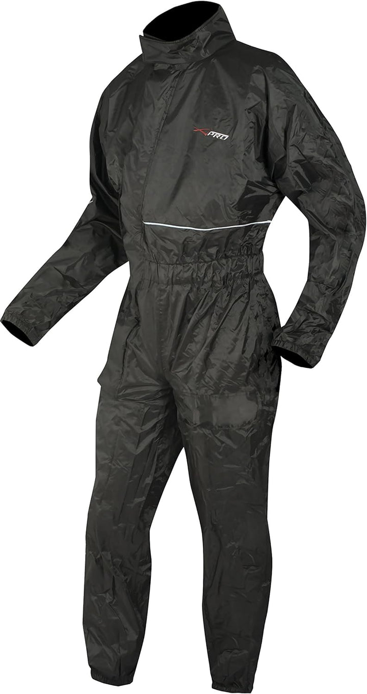 A-Pro Wasseranzung Wasserdicht Hoehe Sichtbarkeit Regenanzug Motorrad Schwarz XXL