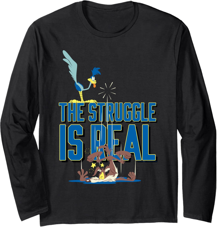 Looney Tunes Roadrunner The Struggle Is Real Langarmshirt