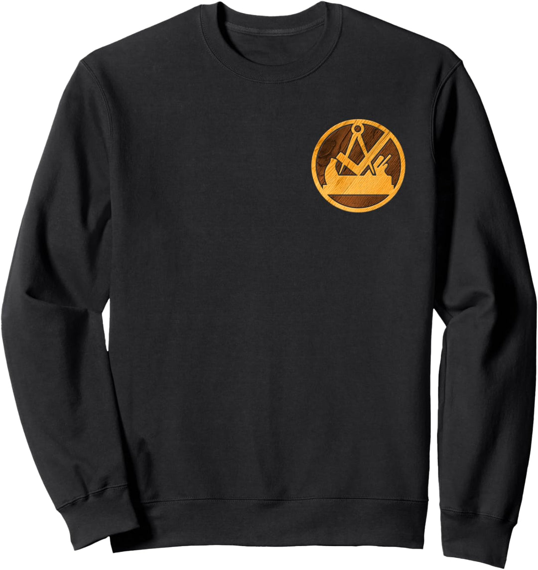 Traditionelles Schreiner & Tischler Zunftwappen auf Brust Sweatshirt