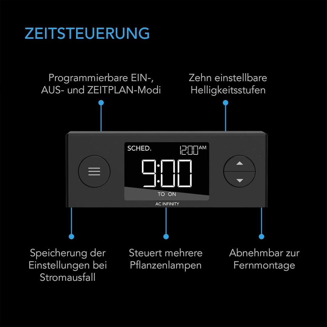AC Infinity Feuchtigkeitskuppel, Keimset mit LED-Wachstumslichtstäben, stabile Abtropfschale, 5x8 Ze