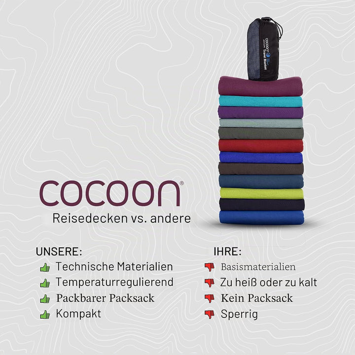 Cocoon Picnic/Outdoor/Festival Decke 160x120cm blau