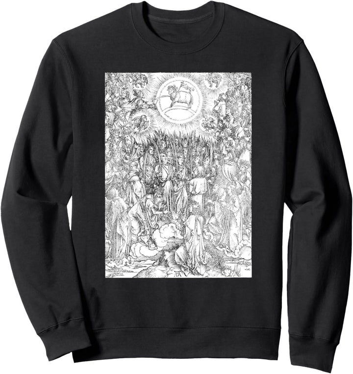Albrecht Durer, Adoration of the Lamb Engraving - Occult Sweatshirt