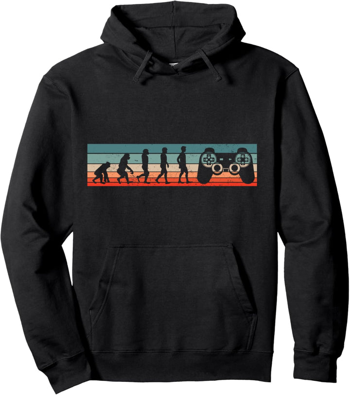Gamer Evolution Nerd Videospiele Zocker Gaming Geschenk Pullover Hoodie