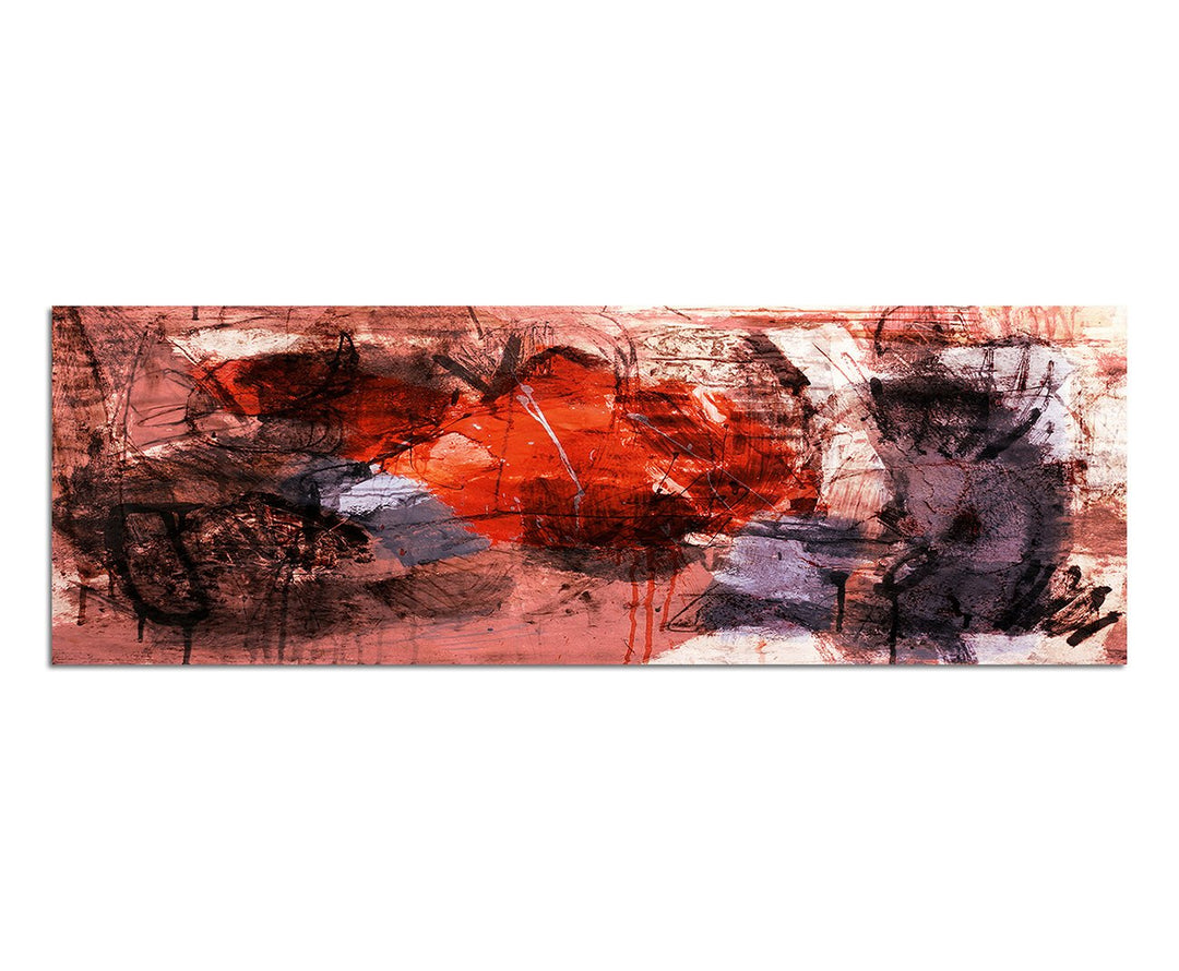 Paul Sinus Art Panoramabild auf Leinwand und Keilrahmen 150x50cm Gemälde abstrakt Kunstwerk