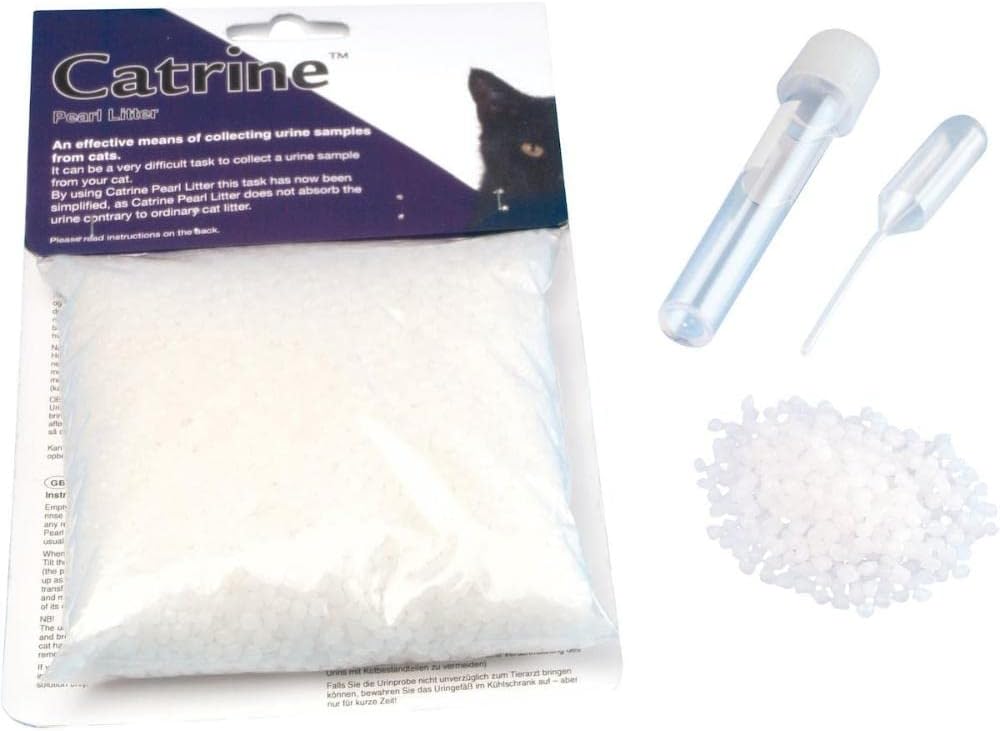 Kruuse Catrine Pearl Urin Auffangsystem | 3er Pack | 3 x 200 g | Urinsammelsystem für Katzen | Enthä