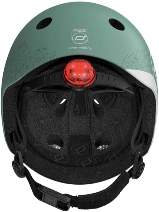 Scoot&amp;Ride Unisex Jugend Helme XXS, Reflective Forest, S