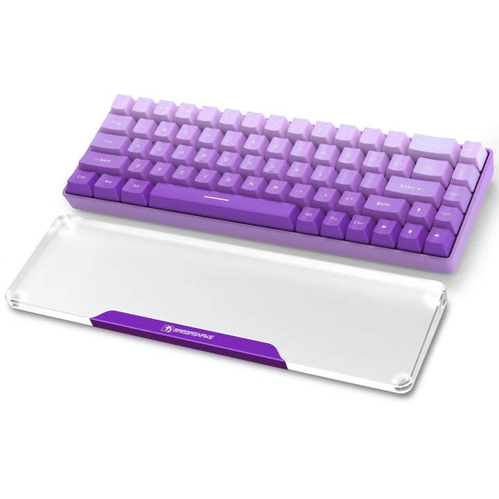 MAMBASNAKE Handgelenkauflage für Tastatur, Tastaturpad aus Acryl für Compact 60% Tastatur - Ergonomi
