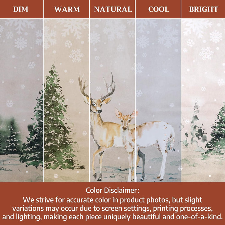 Maison d' Hermine Deer In The Woods 100% Baumwolle Tischdecke für Küche | Abendessen | Tischplatte |