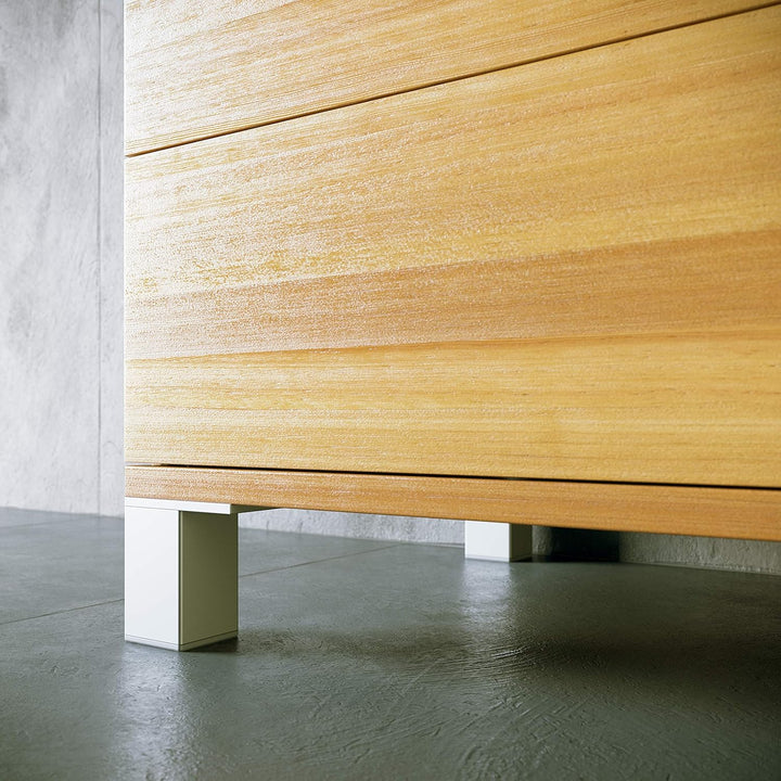 sossai® Exklusiv - Aluminium Möbelfüsse | E4MF-N | 4er Set | Höhe: 120mm | Farbe: Aluminium 4 Stück,
