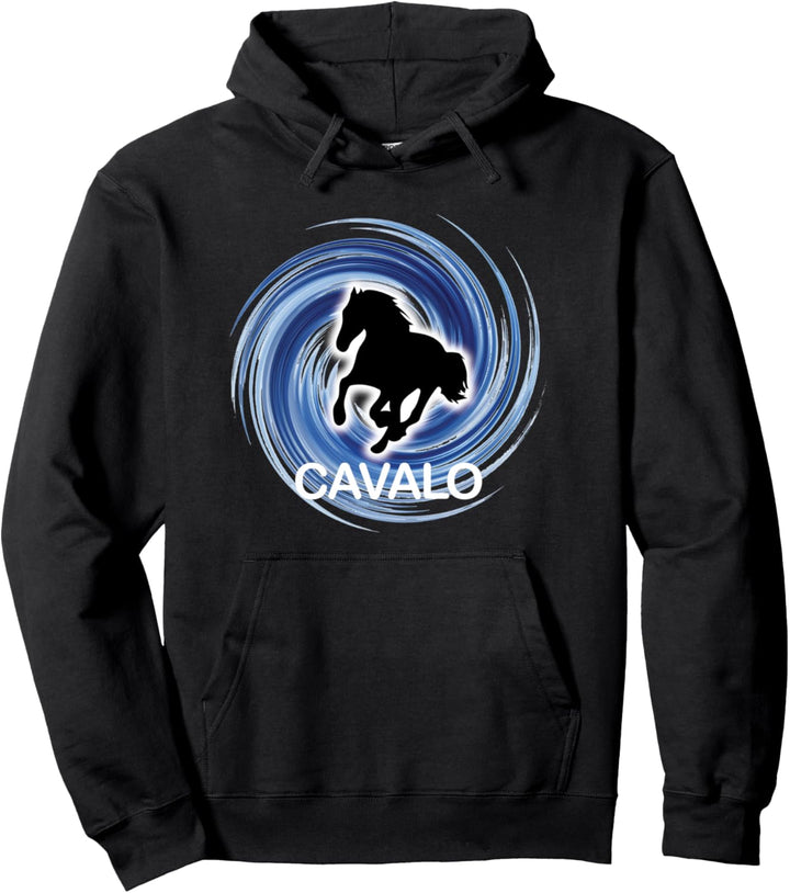 Cavalo Spinning Horse Meme Pullover Hoodie