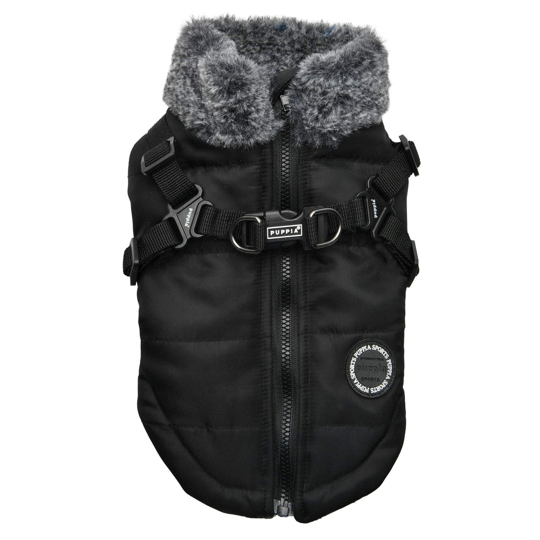 Puppia Donavan Winterweste – Schwarz – L schwarz L, schwarz L