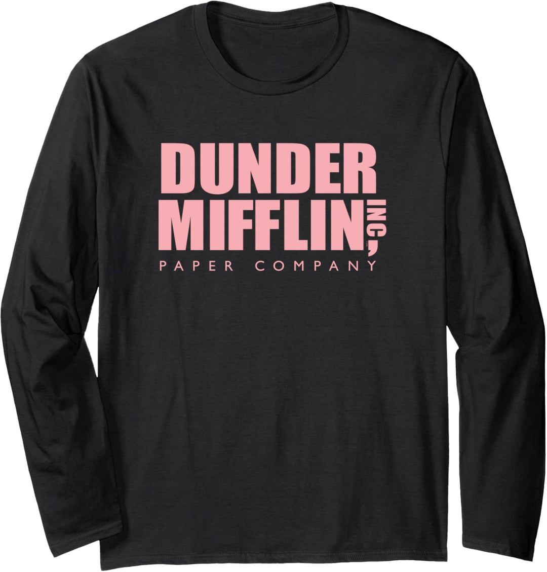 The Office Rosa Dunder Mifflin Logo Langarmshirt