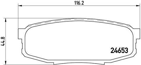 Brembo P83133 Hintere Bremsbeläge, Anzahl 4