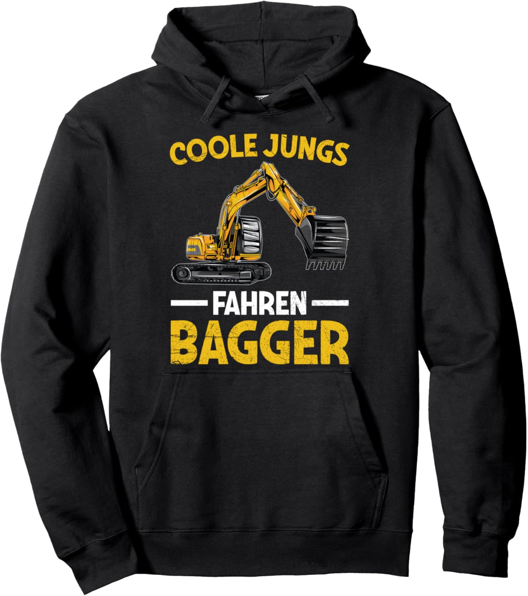 Coole Jungs Fahren Bagger Baggerführer Baustelle Pullover Hoodie
