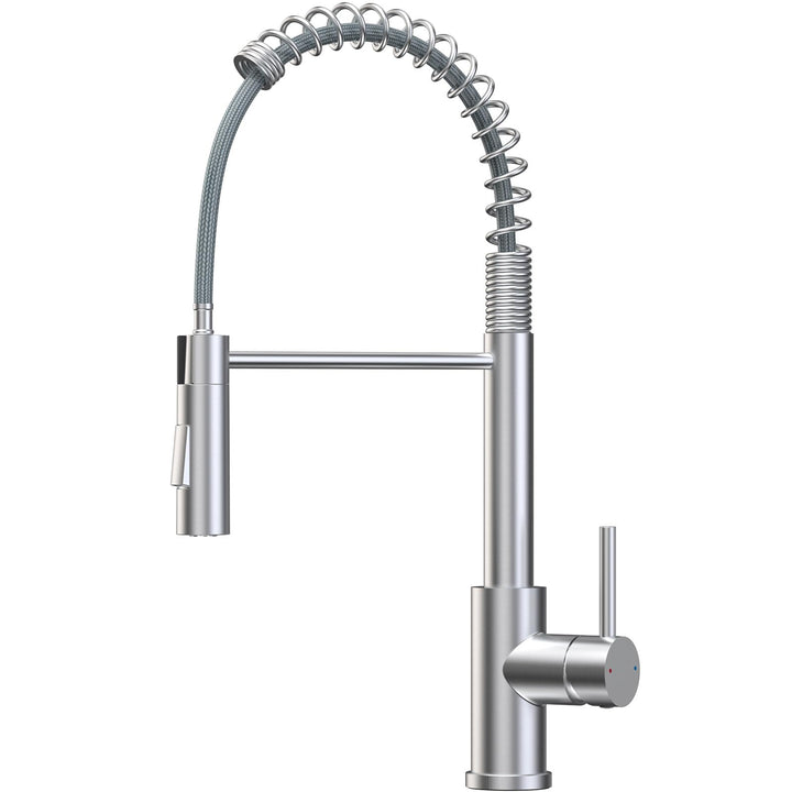 CECIPA Wasserhahn Küche, Hochdruck Küchenarmatur Mit Herunterziehbare Brause, Mischbatterie Küche Zw
