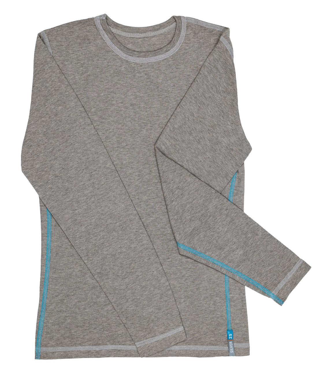 Silver25 - Langarmshirt für Jungen mit Neurodermitis - grau 134-140 Grau, 134-140 Grau