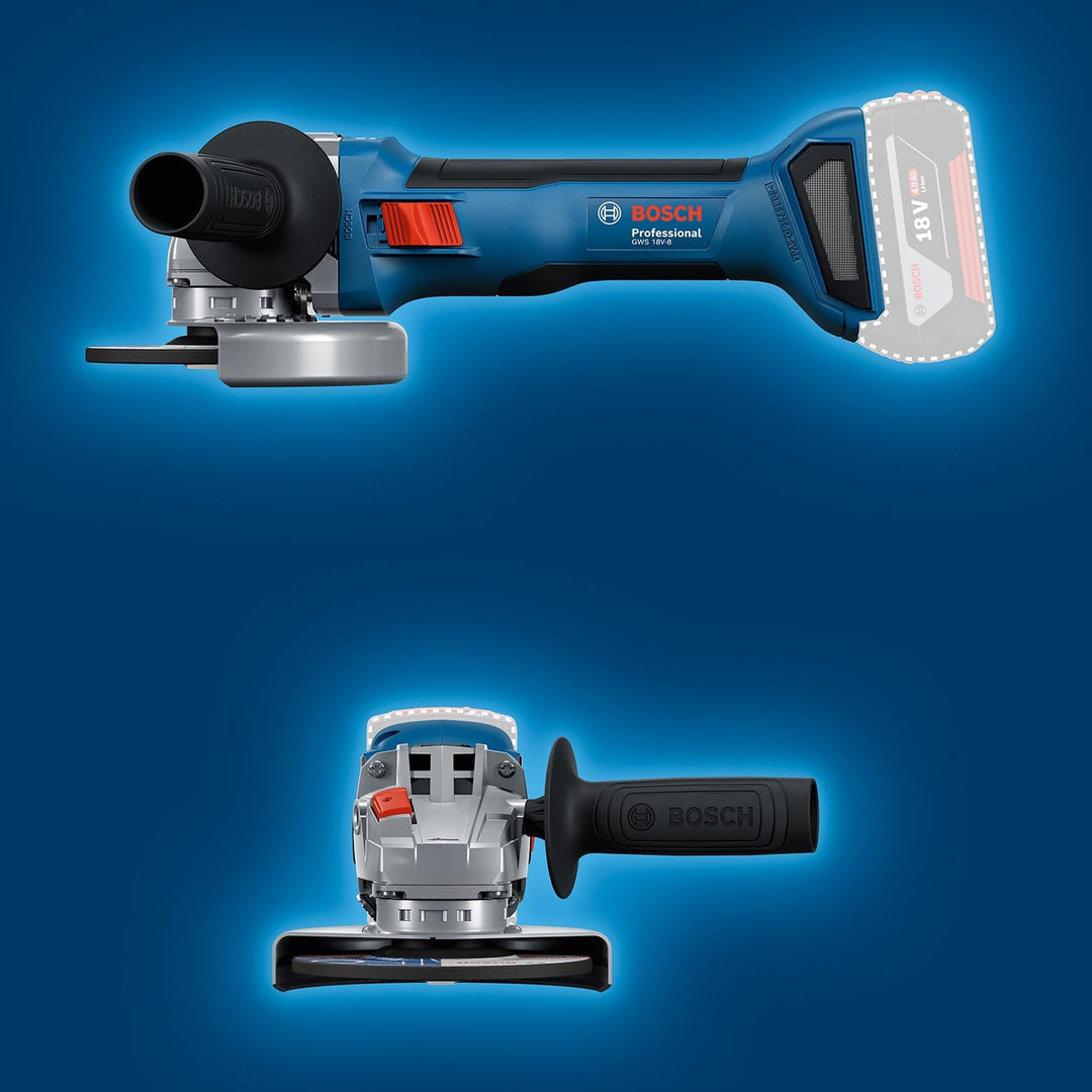 Bosch Professional 18V System Akku-Winkelschleifer GWS 18V-8 (Scheibendurchmesser 125 mm) Scheibendu