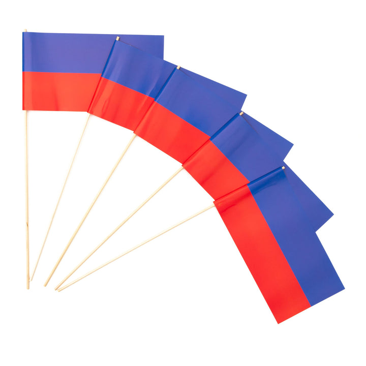 Everflag Papierfähnchen: blau-rot 1000er Packung Menge-4: 1000er Packung, Menge-4: 1000er Packung