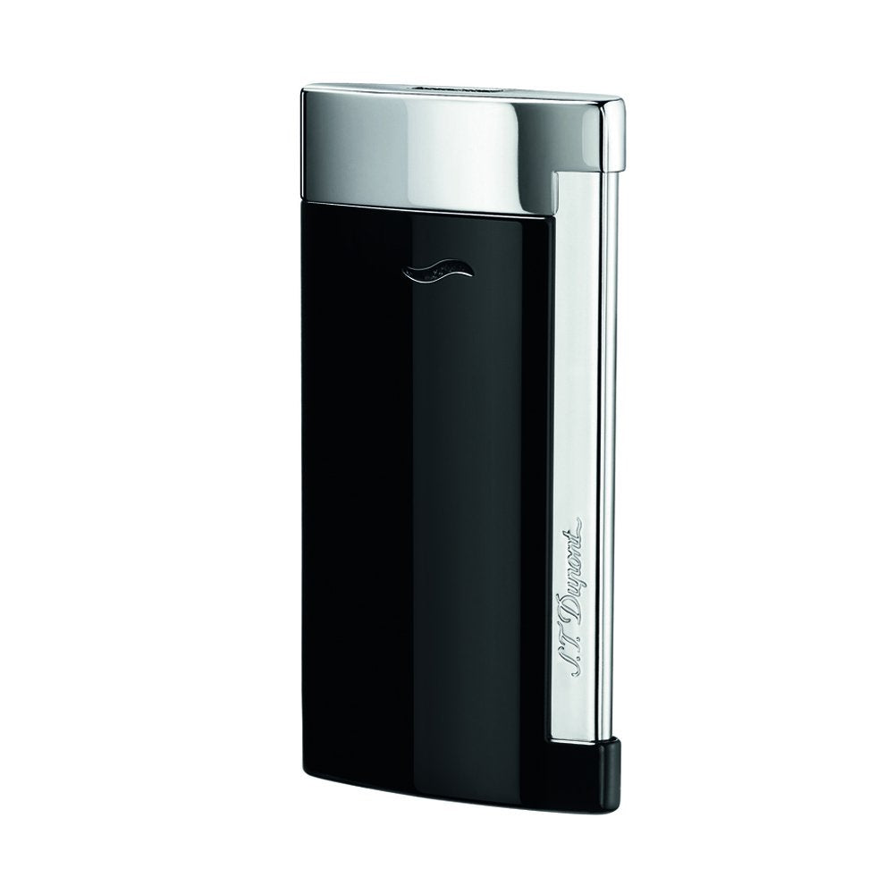 S.T. Dupont Slim 7 Feuerzeug, schwarz/chrom Schwarz / Chrom, Schwarz / Chrom