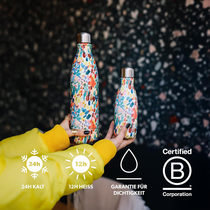 Qwetch - Thermosflasche 1 L Entenblau., 1 L Entenblau.