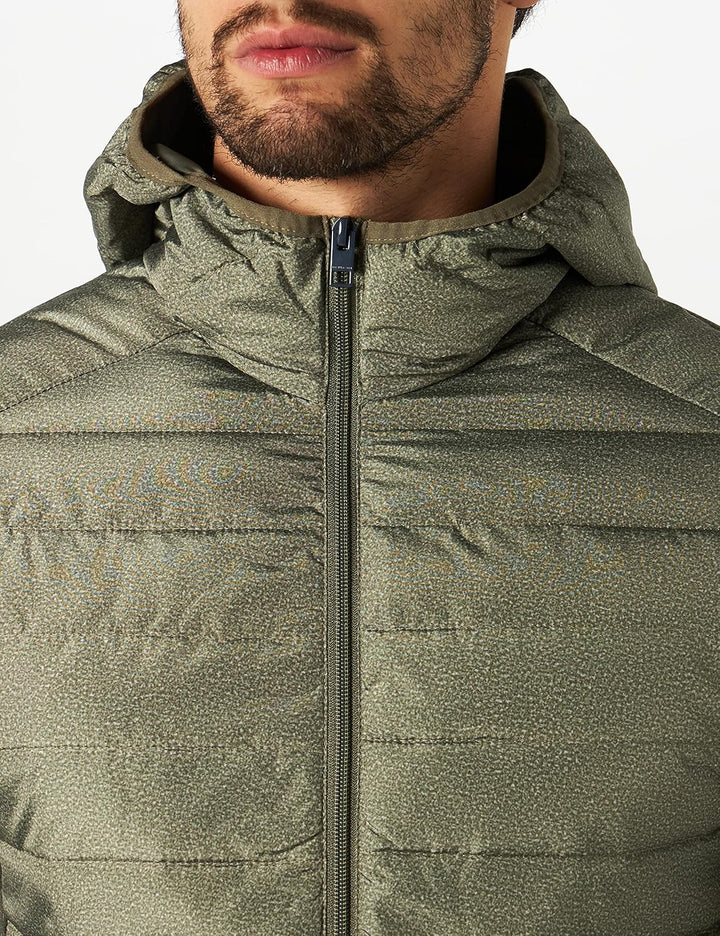 JACK & JONES Herren Jjeace Spring Puffer Hood Steppjacke mit Kapuze L Dusty Olive, L Dusty Olive