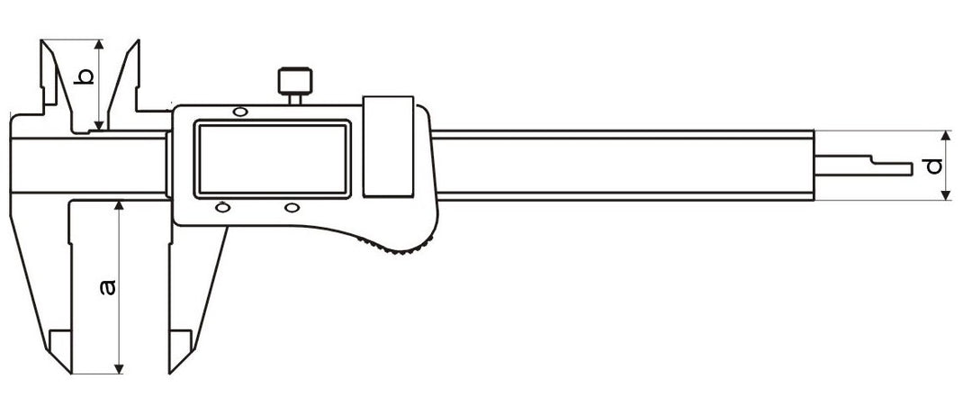 CNC QUALITÄT Digital Messschieber 150 mm DIN 862 - mit Bruchanzeige