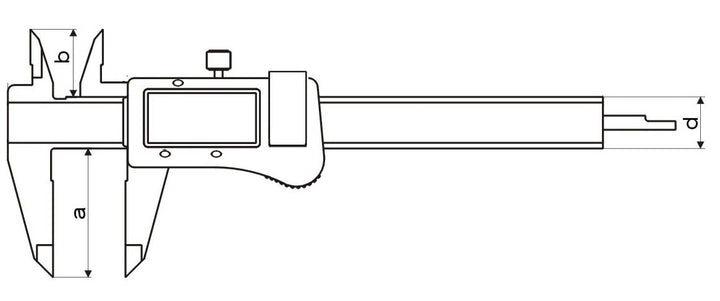 CNC QUALITÄT Digital Messschieber 150 mm DIN 862 - mit Bruchanzeige