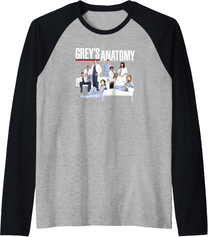 Grey's Anatomy Gruppe mit Logo Raglan
