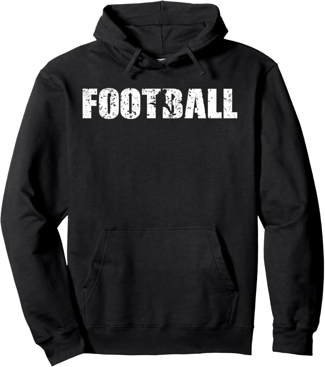 Distressed Look Fussball Geschenk für Fussballl Spieler Pullover Hoodie