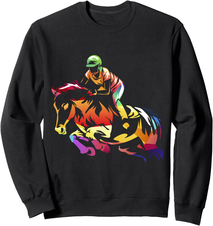 Springreiten Pferdesport Geschenk Sweatshirt