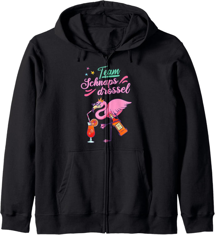Team Schnapsdrossel Party Geschenke für Freundin Mädelsabend Kapuzenjacke