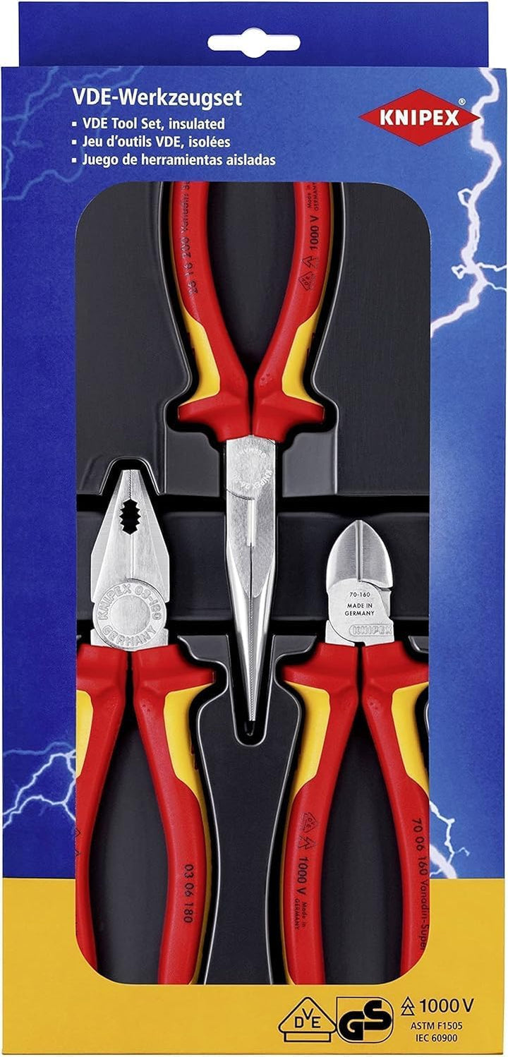 Knipex Elektro-Paket (SB-Karte/Blister) 00 20 12 Single