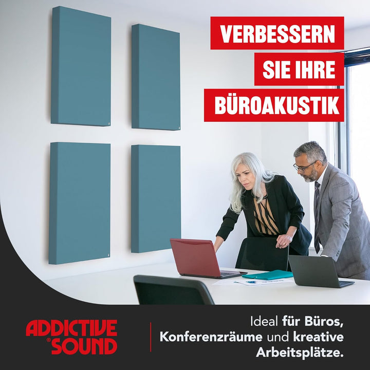 Addictive Sound Schalldämmung Wand 100x50x11 cm Premium - Akustikpaneele Wand - Schallabsorber Bild