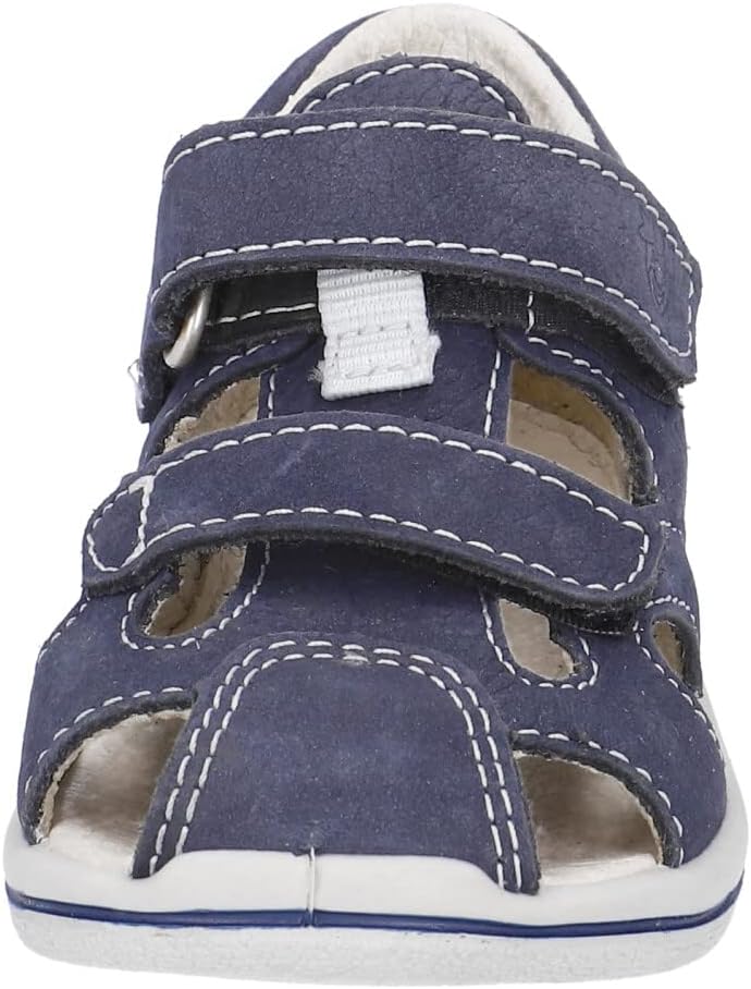 PEPINO Ricosta Mädchen und Jungen Kletthalbschuhe KASPI,Halbschuhe,WMS:Mittel 25 EU Blau 170, 25 EU