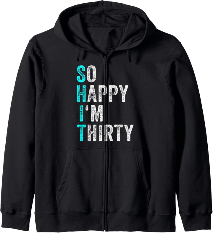 Geschenk 30. Geburtstag Lustig Damen Herren 30 Jahre Kapuzenjacke