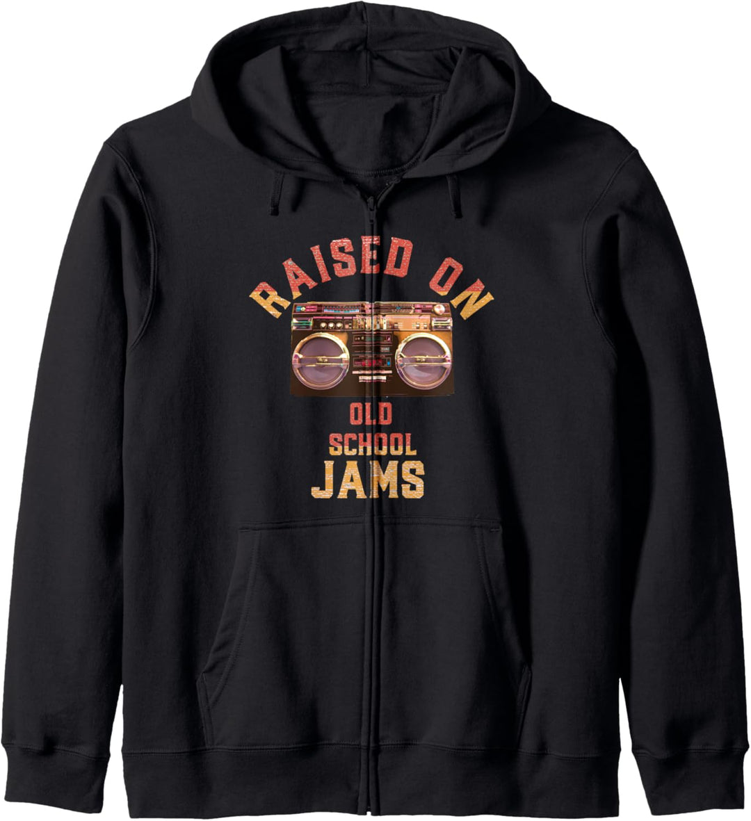 Aufgewachsen auf Old School Vintage Hip Hop R & B Musik Kapuzenjacke