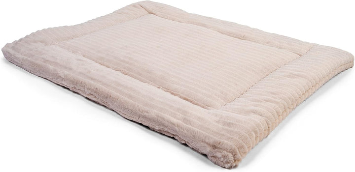 TrendPet Harmony 4cm gefütterte Hundedecke, Katzendecke, Liegedecke für Hunde und Katzen (Creme, 60x