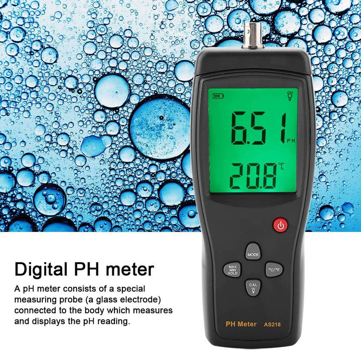 Digitales pH Messger?t , 0 , 00 bis 14 , 00 Messger?t PH S?ure Meter S?ure AS218 f¨¹r Pool f¨¹r Labo