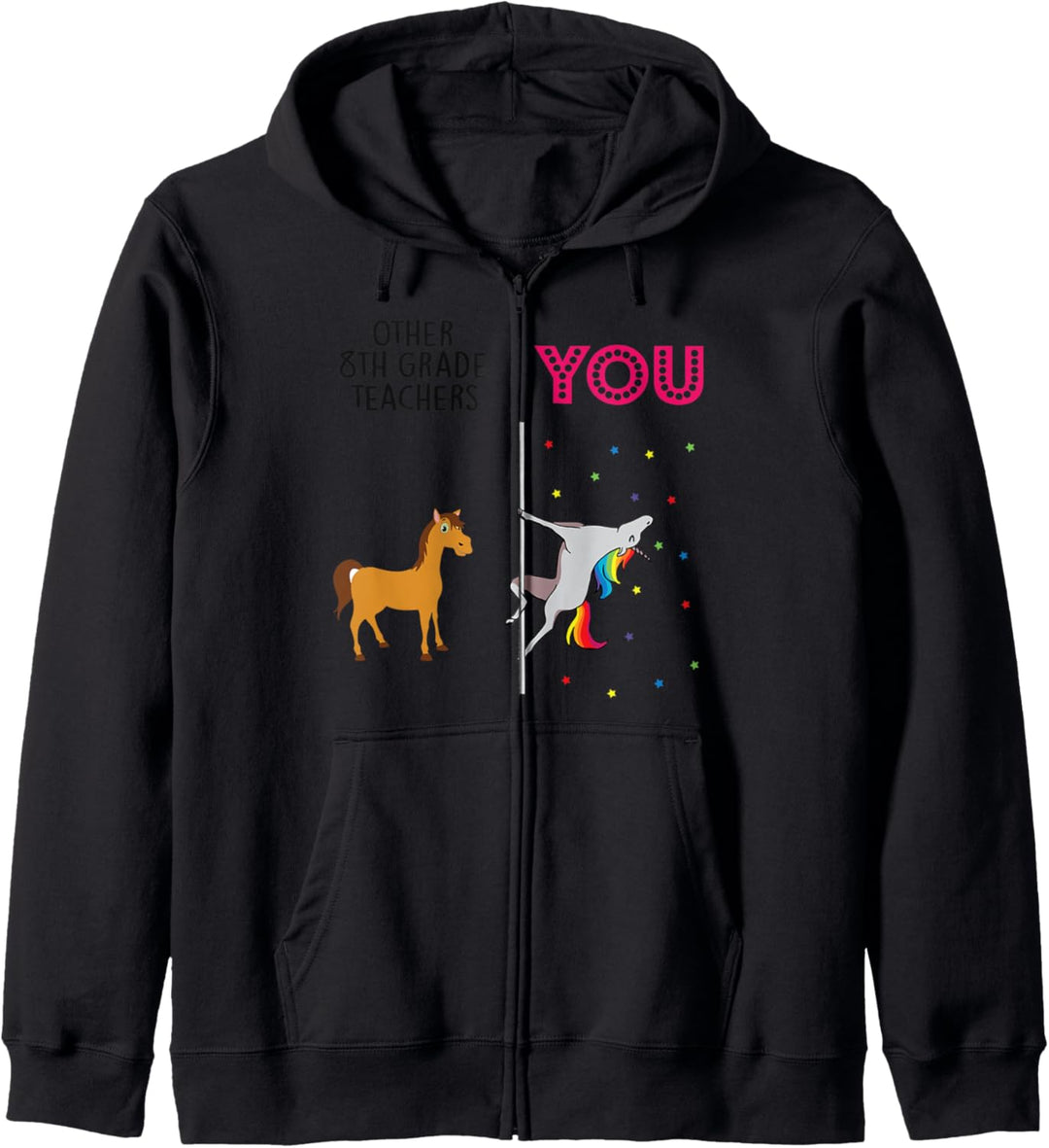 8th grade teacher Funny Unicorn Kapuzenjacke