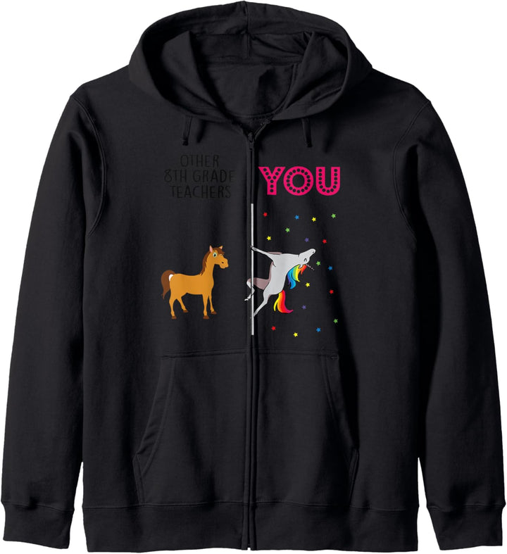 8th grade teacher Funny Unicorn Kapuzenjacke