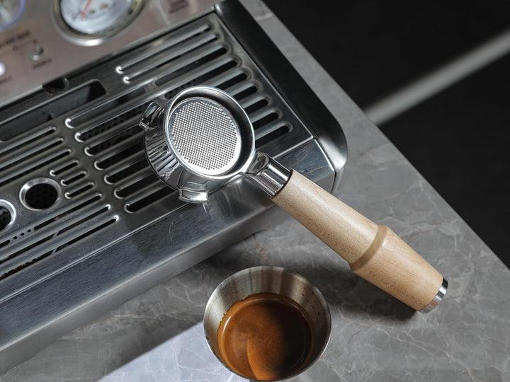 Bodenloser Siebträger 54mm für Sage Barista Express, Pro, Touch, Bambino Plus – Naked Portafilter Ah