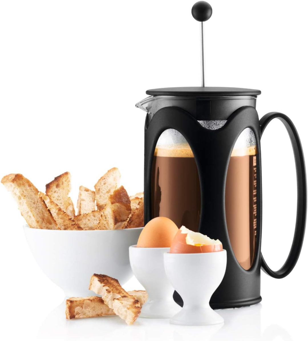 Bodum 10682-01 kenya Kaffeebereiter (French Press System, Permanent Edelstahl-Filter, 0,35 liters) s