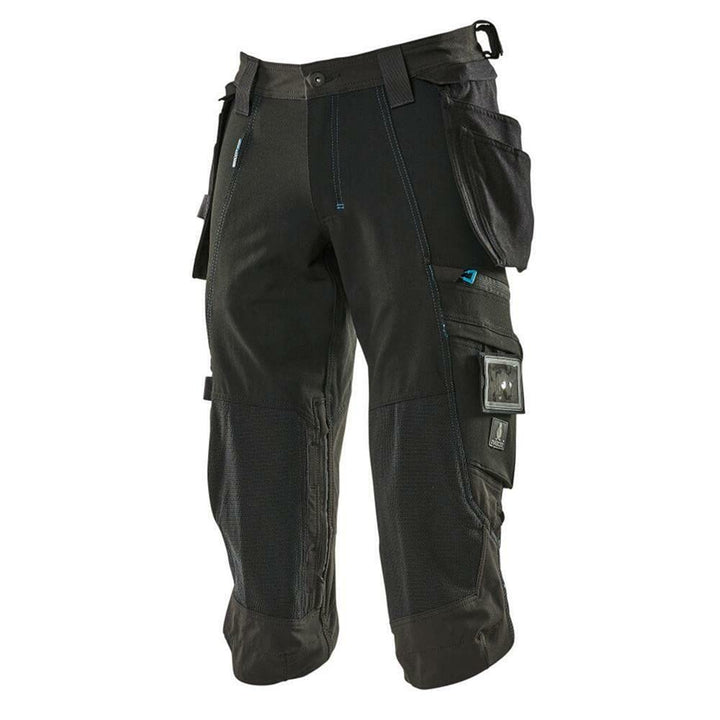 Mascot Dreiviertel-Hose, Hängetaschen, Stretchs Dreiviertel-Hose Grösse C46, schwarz 46 Schwarz, 46