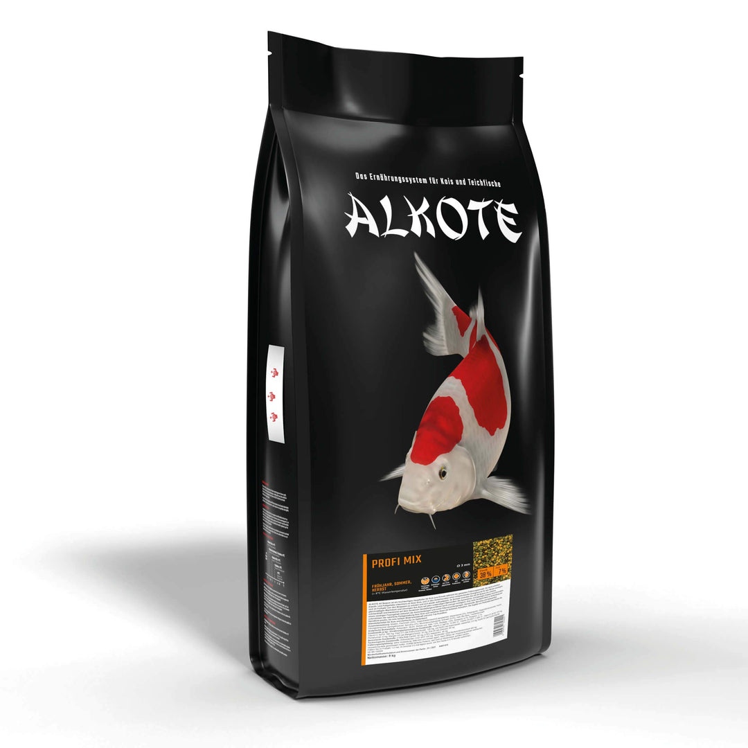 AL-KO-TE, 3-Jahreszeitenfutter für Kois und Zierfische, Frühjahr bis Herbst, Schwimmende Pellets, 3